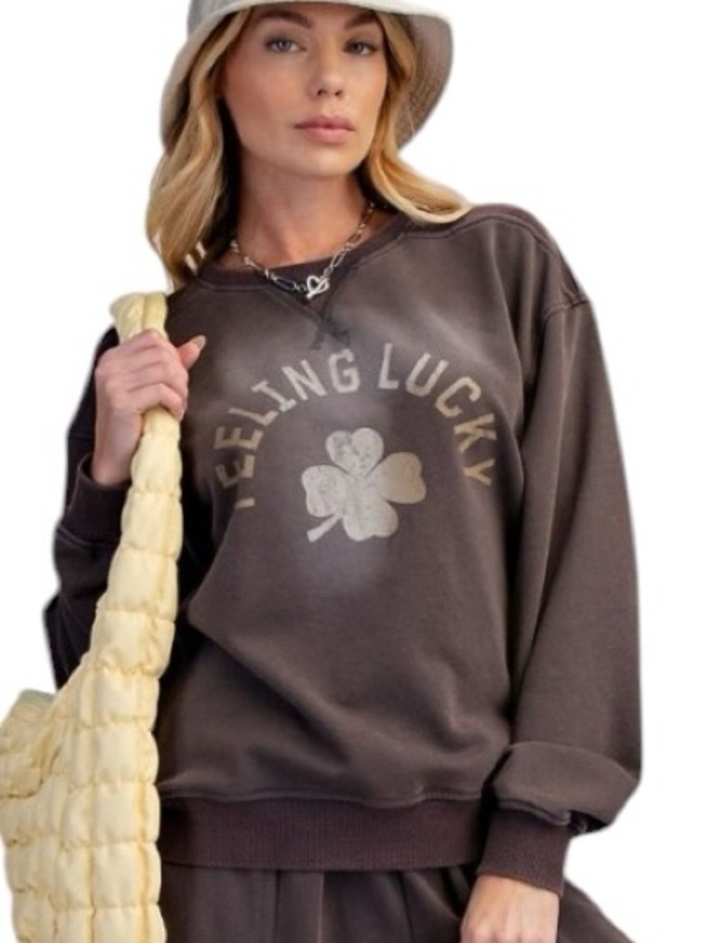 337:  EASEL NWT SWEATSHIRT SMOKE (C)